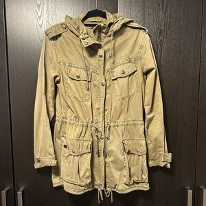 Aritzia Talula Trooper Lightweight Utility Army Jacket Green